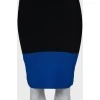 Two-tone fitted skirt