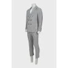 Gray men's suit