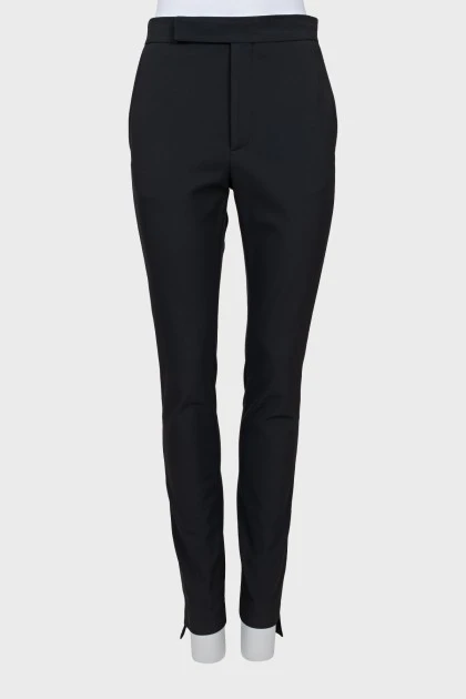Black slim fit trousers