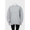 Gray oversized sweatshirt
