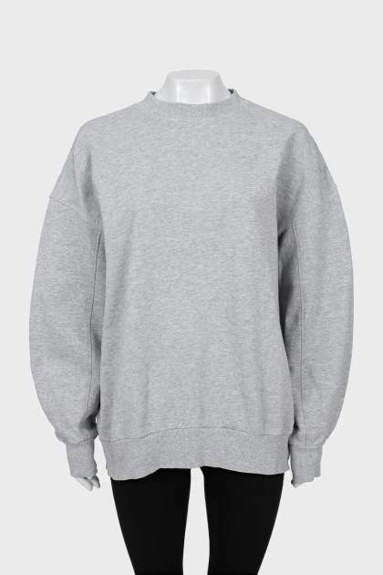 Gray oversized sweatshirt