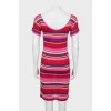 Striped fitted dress