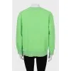Green oversized sweatshirt