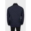 Men's blue quilted jacket