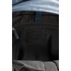 Men's blue leather backpack