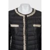 Quilted jacket with decor