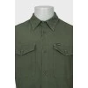 Men's green shirt with pockets
