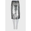 Skirt with combined sequins