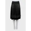 Black skirt with velor hem