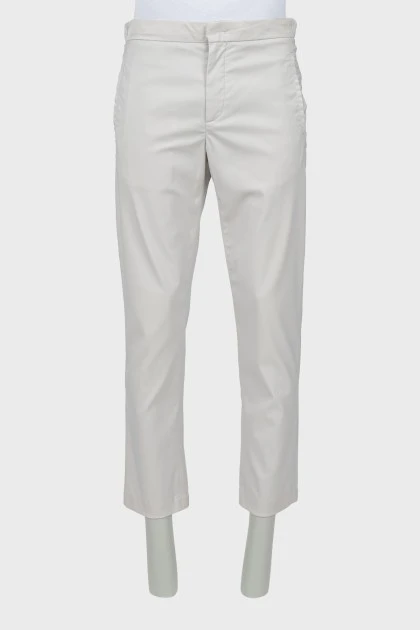 Light gray men's trousers