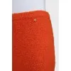 Orange mini skirt