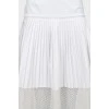 Midi skirt with mesh insert