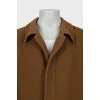 Men's wool and cashmere coat