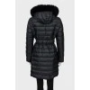 Slim fit quilted down jacket