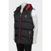 Men's vest with hood