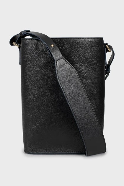 Rectangular leather crossbody bag