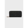 Quilted leather wallet