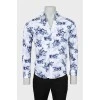Men's fitted shirt in floral print