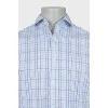 Men's plaid shirt with tag