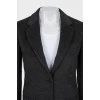 Fitted wool and cashmere coat