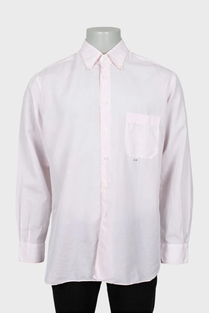 Men's cotton and linen shirt