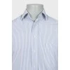 Men's fitted shirt with pocket