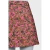 Mini skirt in floral print
