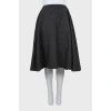 Wool sun skirt with adjustable waist
