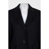 Navy blue coat with buttons