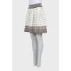 Fitted skirt with lurex