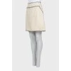 Linen mini skirt with tag