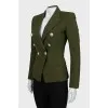 Fitted jacket with silver buttons