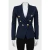 Blue fitted jacket