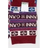 Scarf in branded print with tag