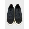 Men's sneakers made of textile and leather
