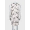 A-line dress with polka dots