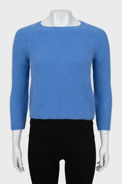 Blue cropped sweater