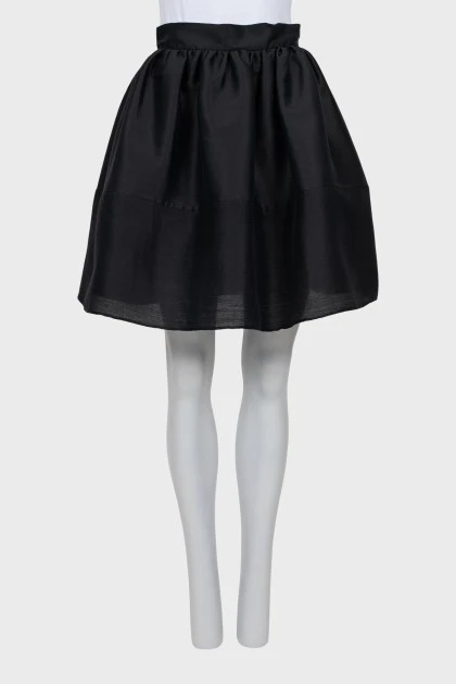 Black bell skirt