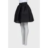 Black bell skirt