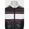 Men's windbreaker combined color with tag
