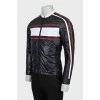 Men's windbreaker combined color with tag