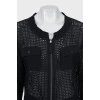 Black blouse with perforations