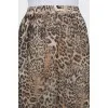 Silk skirt in animal print