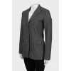 Fitted wool jacket