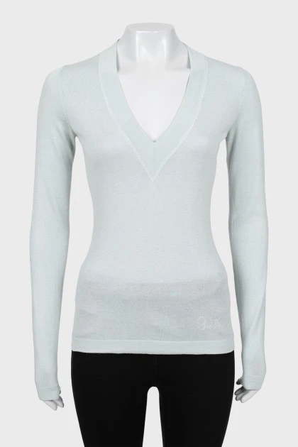 Silk and cashmere pullover