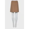 Brown A-line skirt