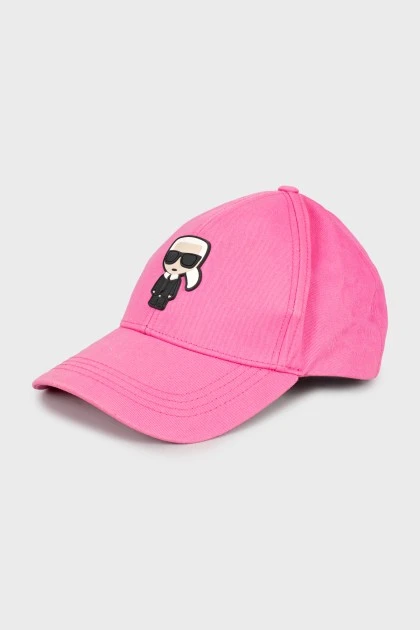 Pink cap with signature patch
