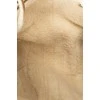 Brown suede and fur tote bag