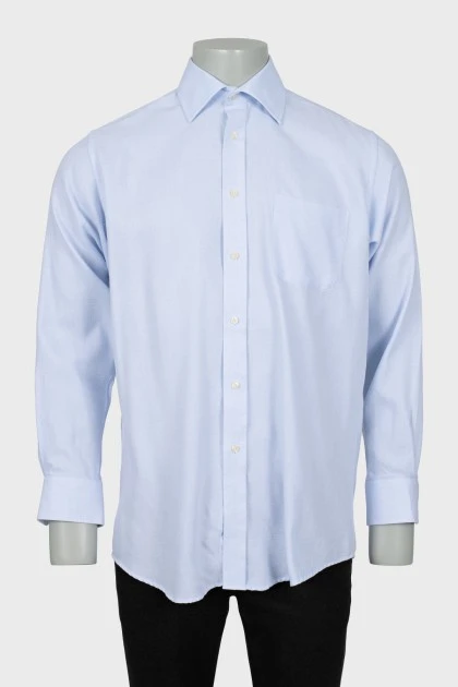 Men's blue shirt with pocket