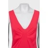 Tank top with draped chest